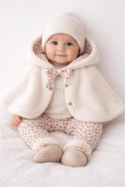 andywawa Baby Girl 3-Piece Set Ecru