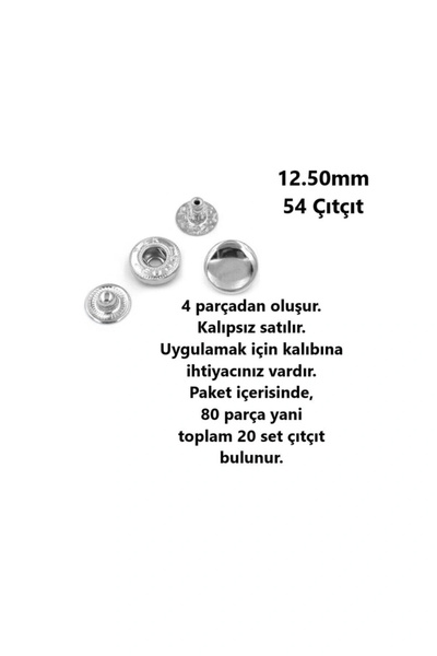 BGM TEKS 12,50 mm nehrđajući mesingani klinovi (20 kompleta) (bez kalupa)
