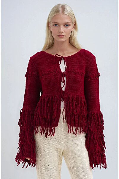 Lijuri Self-Tied Short Knit Cardigan 5194