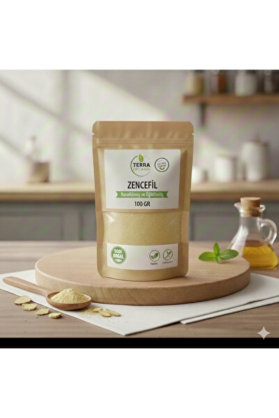 Terra Organik Zencefil Toz 100 gr ( Taze Öğütülmüş, Katkısız )