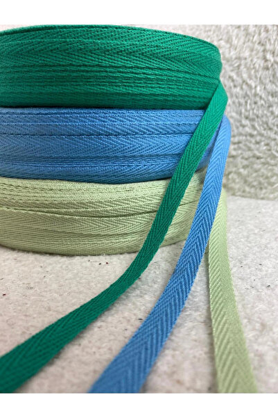 BİGÜMEX مختلط 1 سم عرض 3 ألوان شريط منسوج ضيق شريط متعرج إكسترافور (3 ألوان 9...