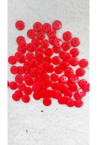 BİGÜMEX Kırmızı Parlak Gömlek Düğmesi23 Boy 14 Mm  (20 Adet)