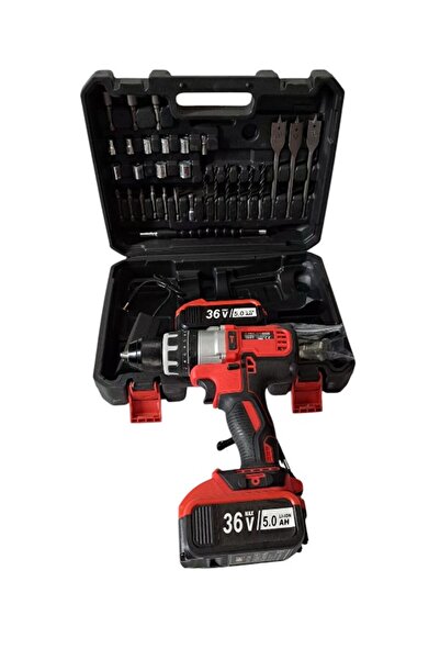 gold mercan 36 Volt XR Modeli Ergonomik Şarjlı Matkap Seti Sarı,Mavi,Kırmızı