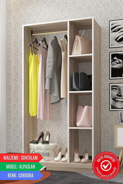 Kenzlife Giysi Dolabı Alpaslan 175*90*40 Crd Gardırop