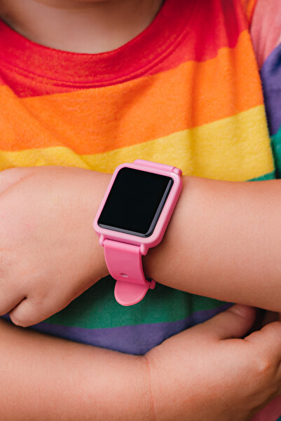 GTURK STORE Dijital Led Pembe Çocuk Saati (AKILLI SAAT DEĞİLDİR)