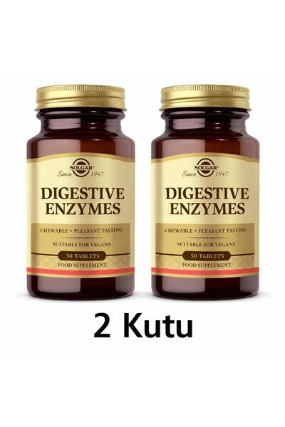 Solgar Digestive Enzymes (Sindirim Enzimleri) 50 Tablet