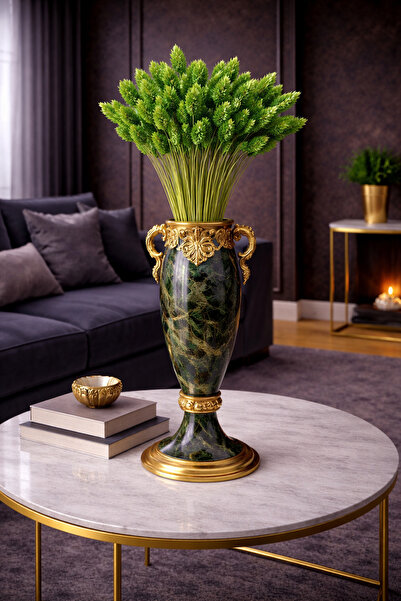 ÇINARASYADAHOME Kuru Çiçek Şoklanmış Kuş Otu (PALARİS ÇİÇEĞİ) Yeşil