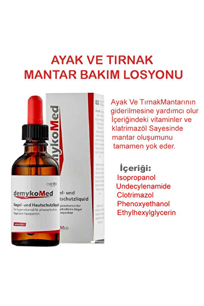 demykomed Anti-Fungal, El , Ayak Ve Tırnak Mantar Önleyici Serum 50 Ml.