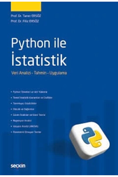 Seçkin Yayıncılık Python ile İstatistik Veri Analizi – Tahmin – Uygulama