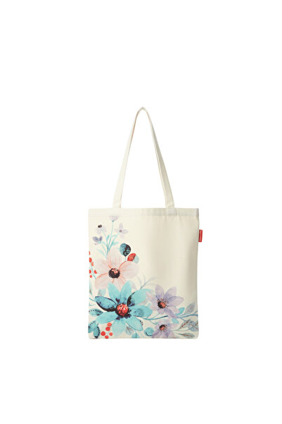 Baghashtag Vivid Flowers Printed Cloth Bag