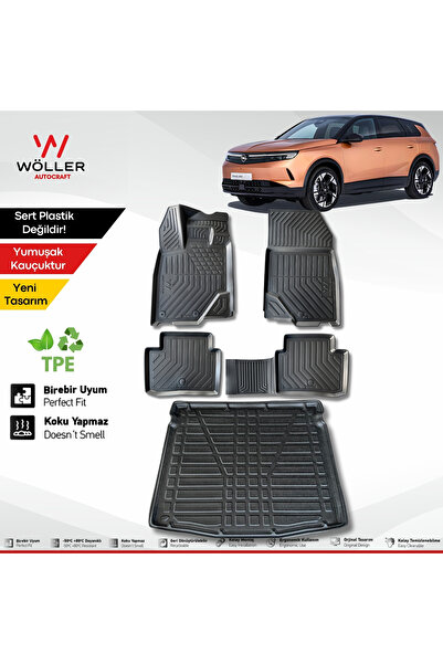 wöller Yeni Opel Grandland Paspas Bagaj Havuzu Set 2025 Sonrası Uyumlu 3d Ult...