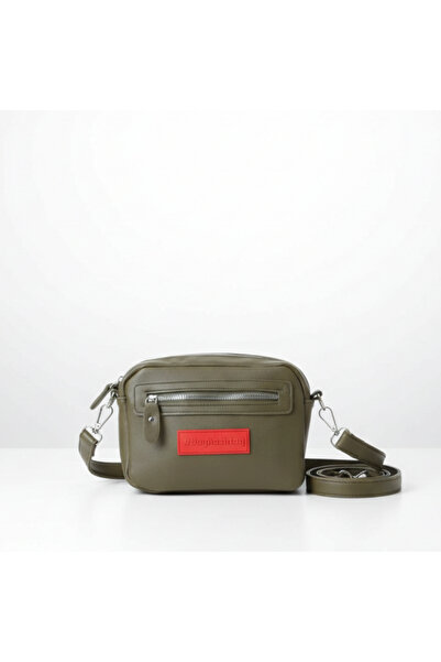 Baghashtag Green Tiny Unisex 3 Compartment Leather Bag