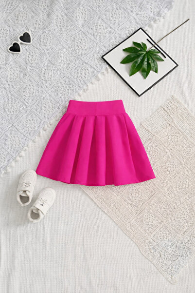 CARABO MODA Mini rochie evazată pentru fetiță talie înaltă (tabelul cu mărimi...