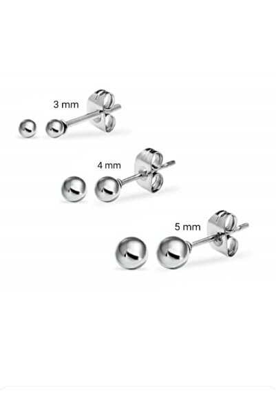 Begonia Accessories Begonia Accesories Unisex Surgical Steel 3 SINGLE Silver ...