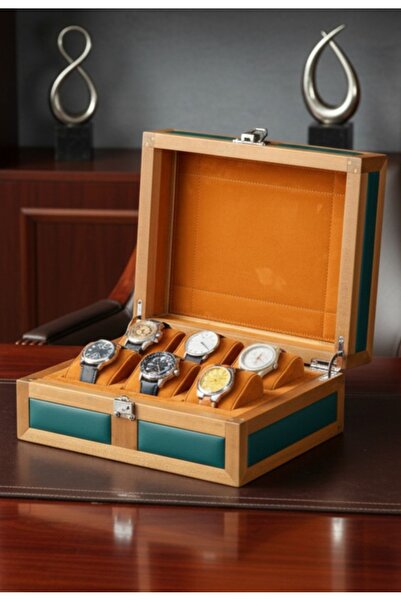 Onywatch 6Pcs Wooden Watch Box Multiple Watch Box Watch Collection Box Watch ...