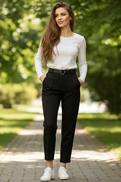 Neva Style Чорні штани з покриттям 10621S