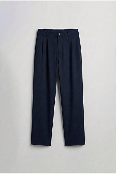 ablukaonline Erkek Baggy Fit Kumaş Pantolon Lacivert