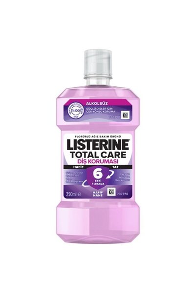 Listerine Total Care Zero Diş Koruması Alkolsüz Hafif Tat Ağız Bakım Suyu 250 ml