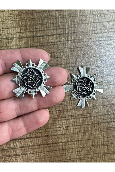 Gönülden Tasarım 4X4 CM ÇELİK APOET ARMA CEKET OMUZ APOLET HOBİ AKSESUARI