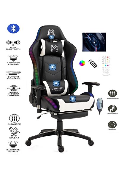 Mobplayers Scaun gaming MbPlayers Power Full Options, Masaj si Incalzire, Box...