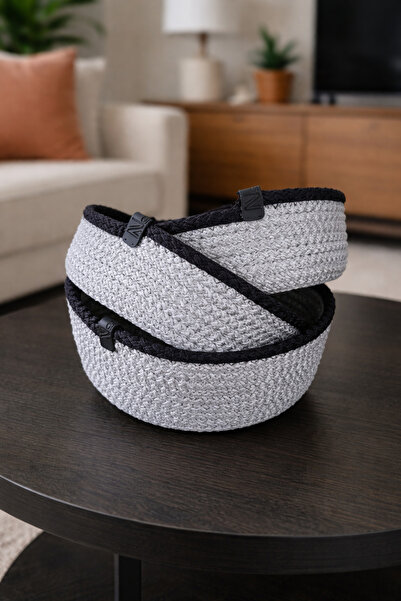 Naspar 3 τεμάχια μαύρο καλάθι, ψάθινο καλάθι για πετσέτες, οργανωτής κουζίνας...