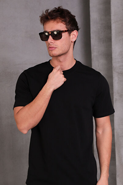 COTTONLAB Μπλουζάκι Unisex Slim Fit Slim Fit 100% βαμβακερό μαλακό με υφή μαύ...