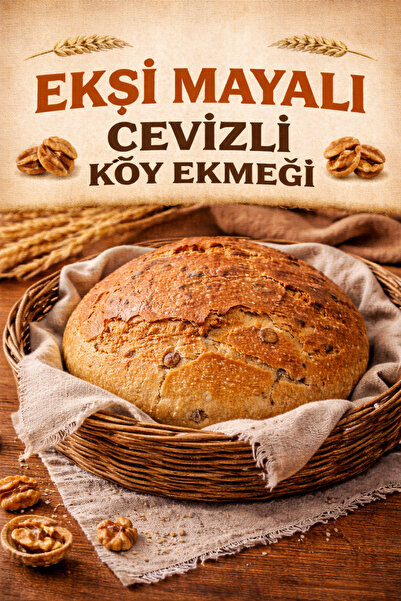 Bekos Unlu Mamuller Ekşi Mayalı Cevizli Köy Ekmeği 1kg