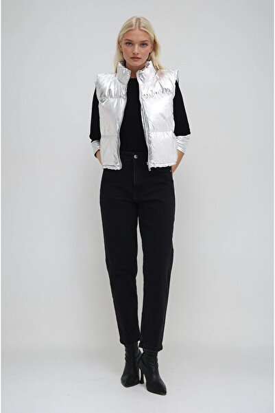 Lijuri Silver Inflatable Vest with Silver Zipper 5189 R10-H-K1