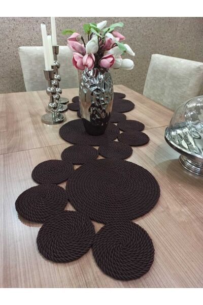 Naspar Husă maro pentru masă/masă/sufragerie (105X34)