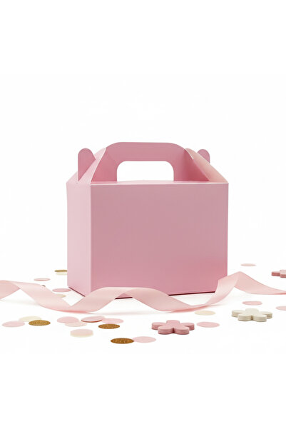 repro design 🎁 Renkli Kutu Pembe Renk 1 Adet | 14x10,5 cm | Hediye ve Organi...