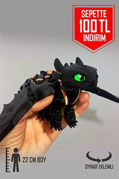 YAGLİZ Premium Özel Seri Dişsiz Ejderhanı Nasıl Eğitirsin Toothless Figürü Tü...