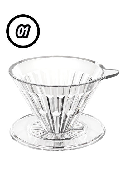 Timemore قمع ترشيح القهوة V60 كرستال تايمور