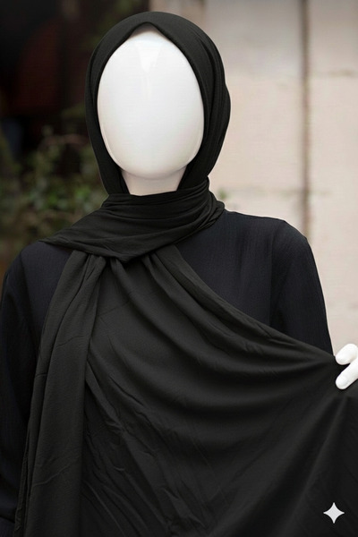 karanfil TESETTÜR KADIN SİYAH PENYE ŞAL