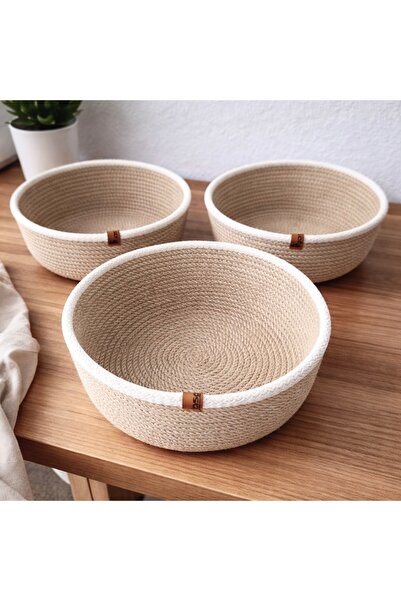 Naspar 3 coșuri din răchită, coș pentru prosoape din răchită, organizator pen...