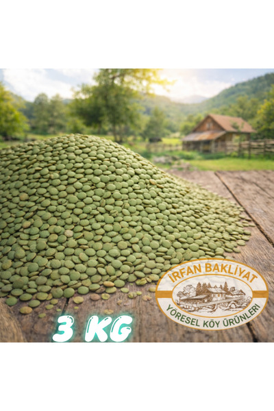 irfan bakliyat Yeşil Mercimek 3kg [ ( Köy Mahsulu )]