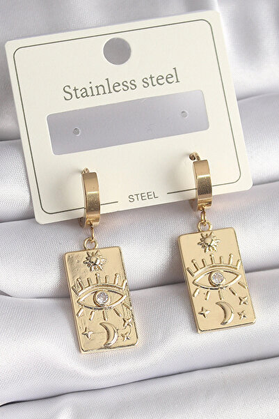 shopwave 316L الصلب الذهب اللون الزركون الأحجار الكريمة تفاصيل معالجة العين ل...