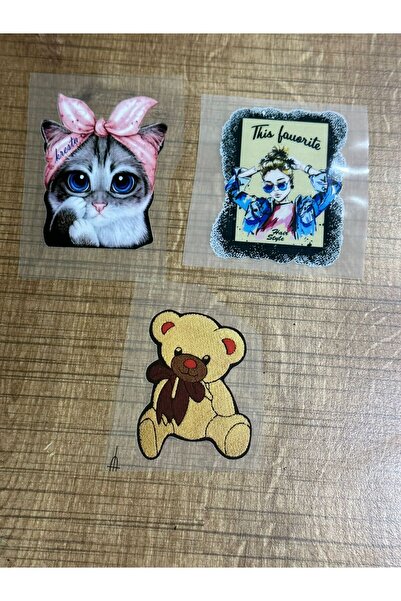 Gönülden Tasarım Σετ εκτύπωσης μεταφοράς 7x5 εκ. 3 τεμαχίων που συγκολλείται ...