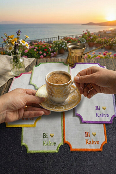 NGR HOME 6 عبوات من القهوة الملونة ثنائية القهوة 
 منديل كوكتيل