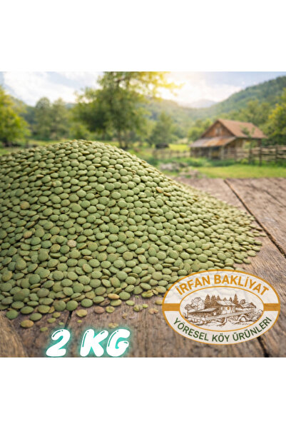 irfan bakliyat Yeşil Mercimek 2 Kg ( Köy Mahsulu )
