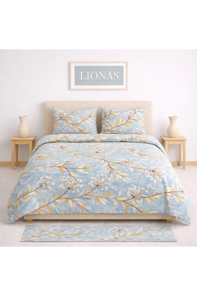 StellaFlavo Double Patterned Duvet Cover + 2 Pillowcases with Covers