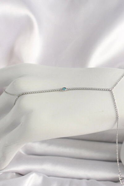 shopwave النحاس الفضي اللون الممر المائي الزركون حجر الأزرق حجر مفصلة المرأة ...