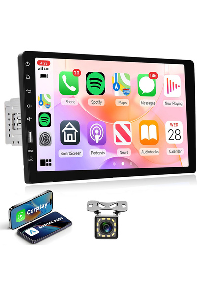 Generic 10.1-inch HD Android car screen with rear-view camera - 2GB RAM, 16GB...