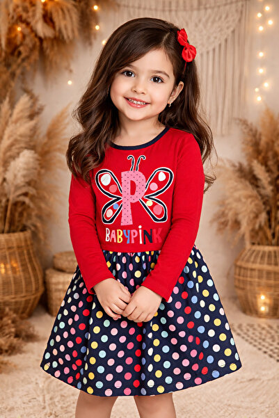 esmababykids Kız Elbisesi Puantiyeli