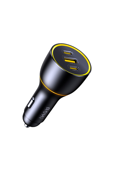 Aohi Superauto Araç İçi Şarjı, 3 Portlu PD 170W Type-C ve USB-A Girişli, USB,...