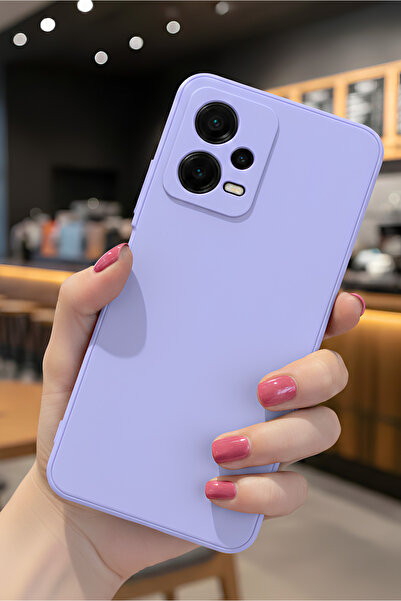 Hatreds Xiaomi Redmi Note 12 Pro 5G İçin Uyumlu İçi Kadife Sıvı Silikon Kılıf