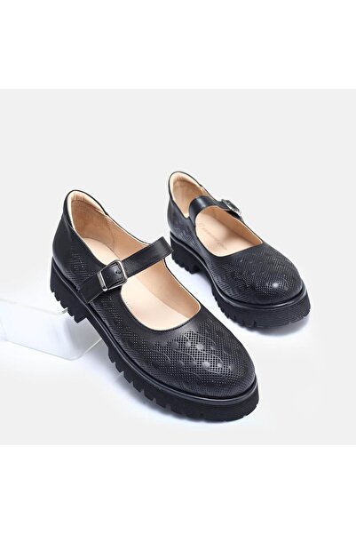 37Numara Pantofi din piele de damă de mărime mare - 41-42-43-44 Negru