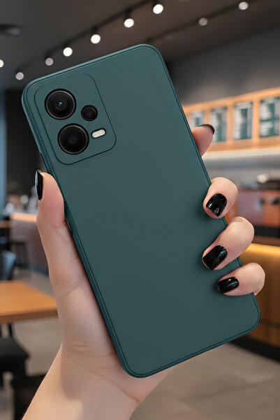 Hatreds Xiaomi Redmi Note 12 Pro 5G İçin Uyumlu İçi Kadife Sıvı Silikon Kılıf