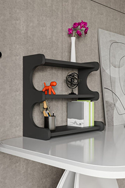 alpaevmobilya رف مكتبي من 3 طبقات، منظم مكتبي، منظم متعدد الأغراض، مطبخ، منظم...