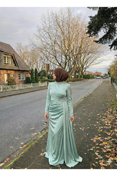 Modarana Berry Taşlı Tesettür Abiye