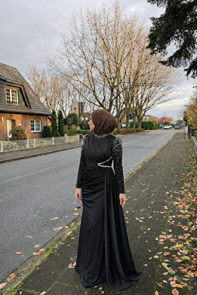 Modarana Berry Taşlı Tesettür Abiye